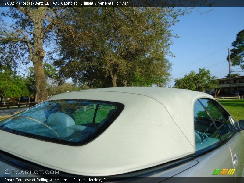 Brilliant Silver Metallic / Ash 2002 Mercedes-Benz CLK 430 Cabriolet