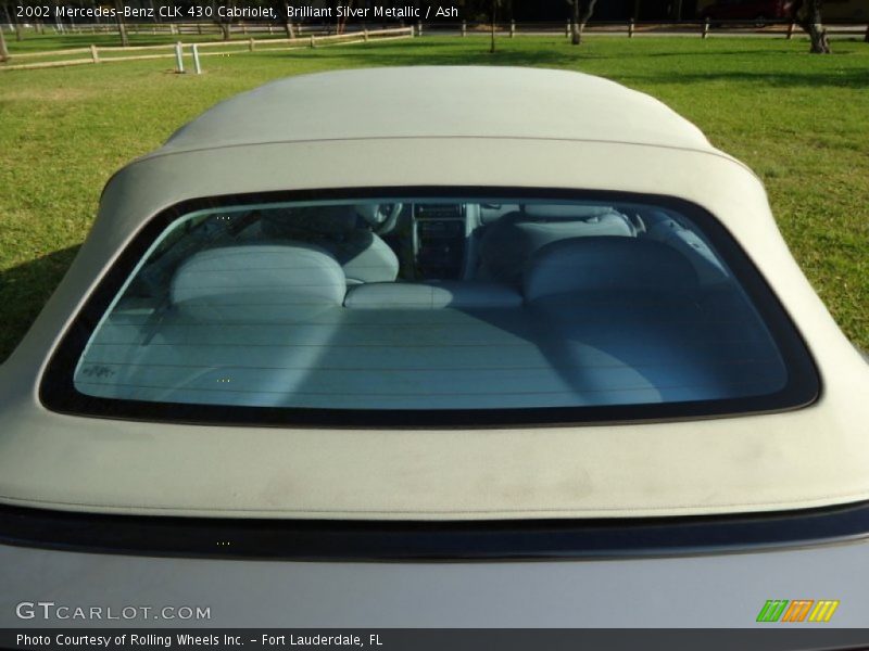 Brilliant Silver Metallic / Ash 2002 Mercedes-Benz CLK 430 Cabriolet