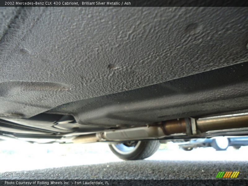 Undercarriage of 2002 CLK 430 Cabriolet