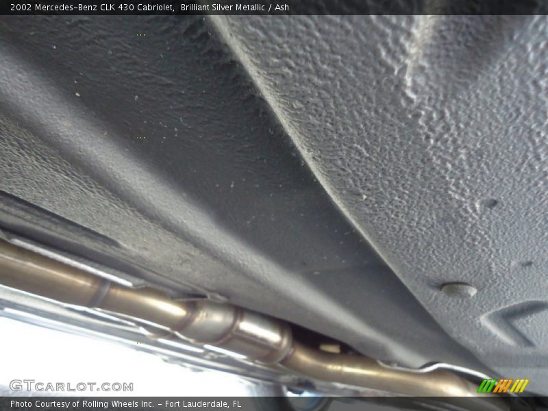 Undercarriage of 2002 CLK 430 Cabriolet