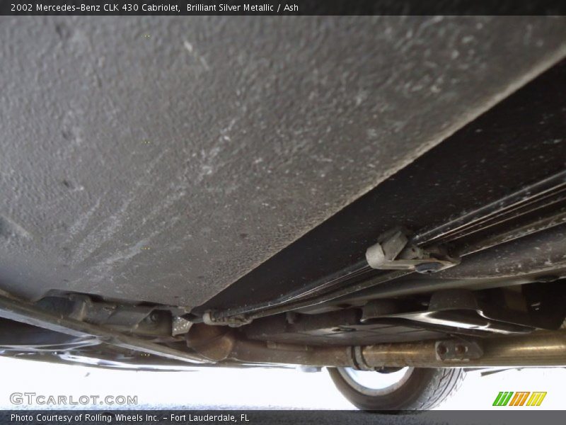 Undercarriage of 2002 CLK 430 Cabriolet