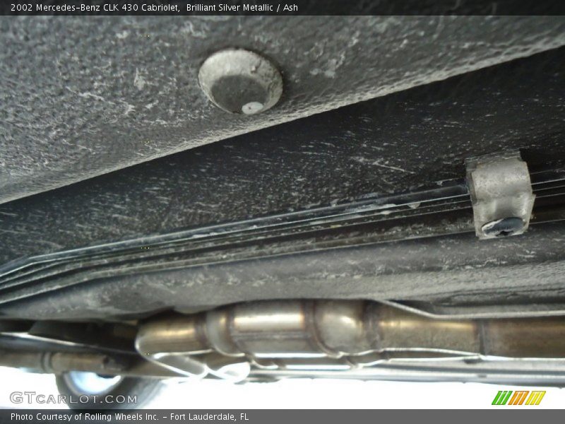 Undercarriage of 2002 CLK 430 Cabriolet