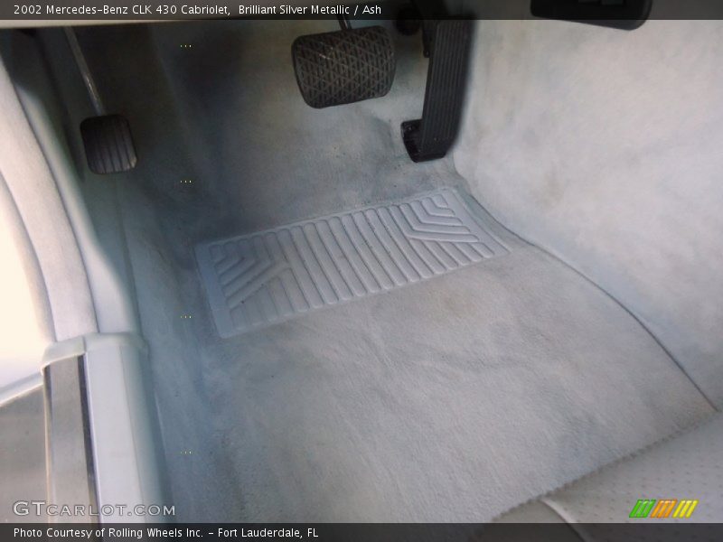 Brilliant Silver Metallic / Ash 2002 Mercedes-Benz CLK 430 Cabriolet