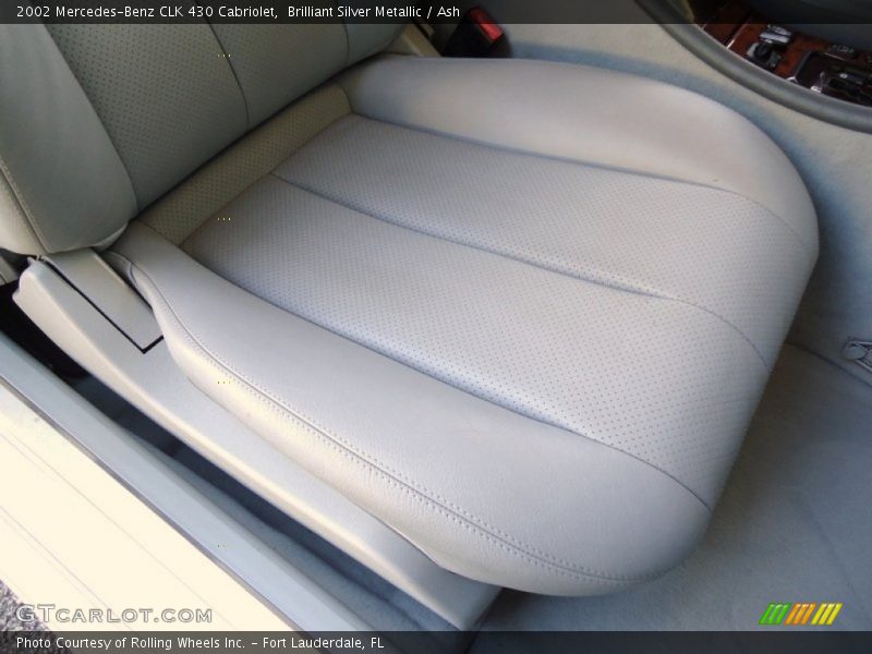 Brilliant Silver Metallic / Ash 2002 Mercedes-Benz CLK 430 Cabriolet