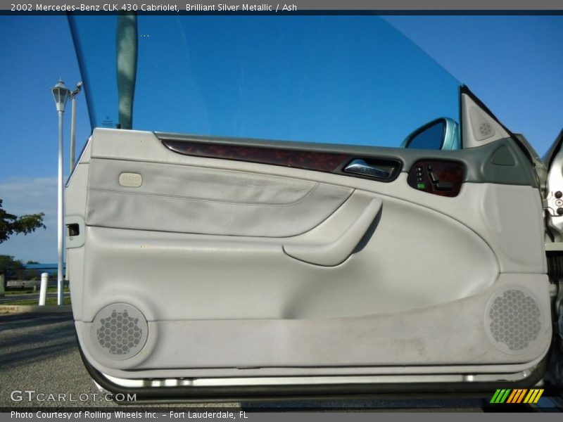 Brilliant Silver Metallic / Ash 2002 Mercedes-Benz CLK 430 Cabriolet