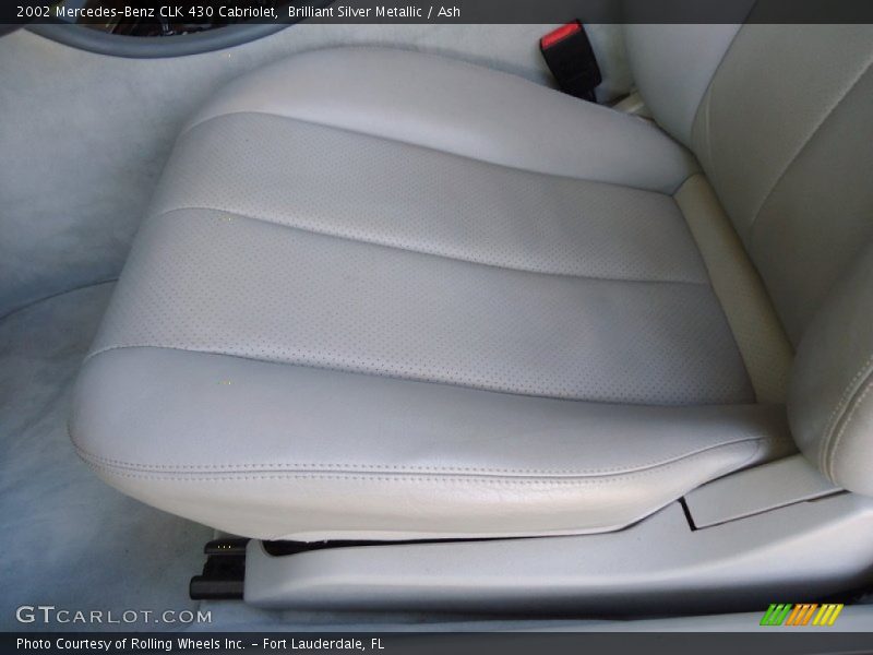 Brilliant Silver Metallic / Ash 2002 Mercedes-Benz CLK 430 Cabriolet