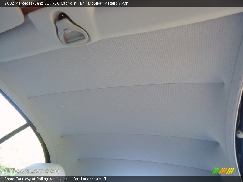 Brilliant Silver Metallic / Ash 2002 Mercedes-Benz CLK 430 Cabriolet