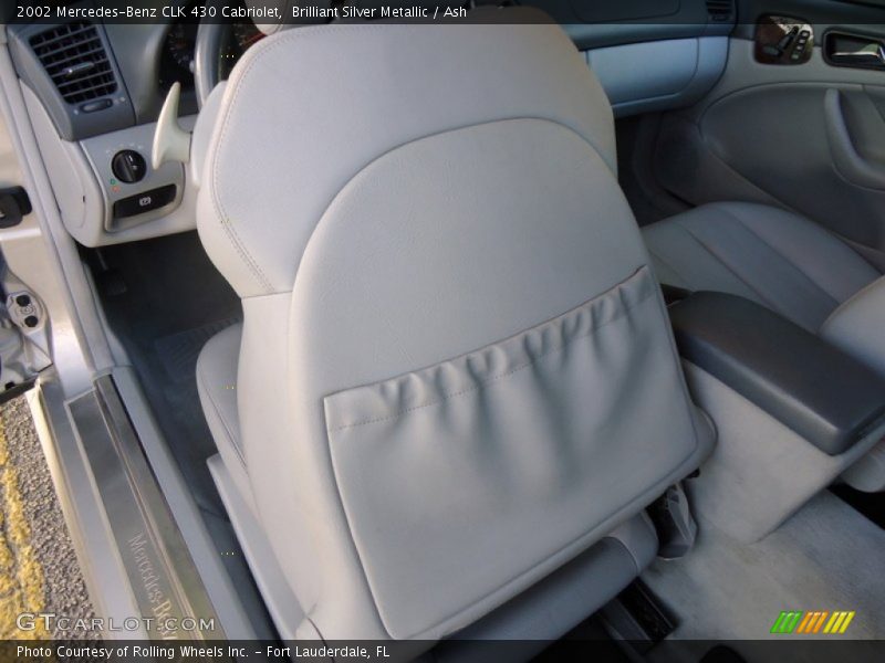 Brilliant Silver Metallic / Ash 2002 Mercedes-Benz CLK 430 Cabriolet