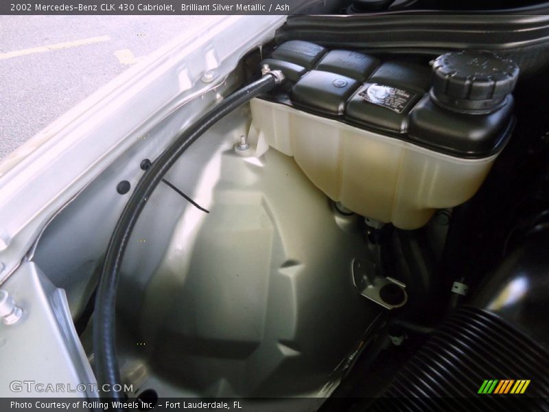 Brilliant Silver Metallic / Ash 2002 Mercedes-Benz CLK 430 Cabriolet