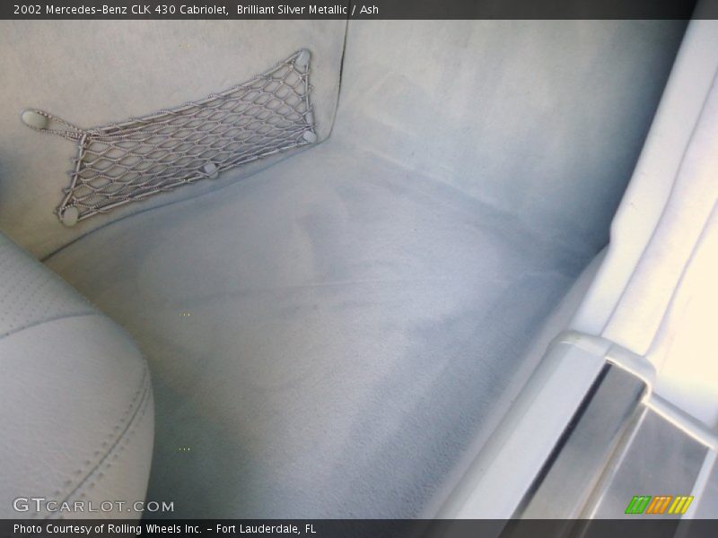 Brilliant Silver Metallic / Ash 2002 Mercedes-Benz CLK 430 Cabriolet
