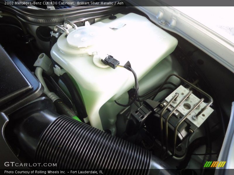 Brilliant Silver Metallic / Ash 2002 Mercedes-Benz CLK 430 Cabriolet
