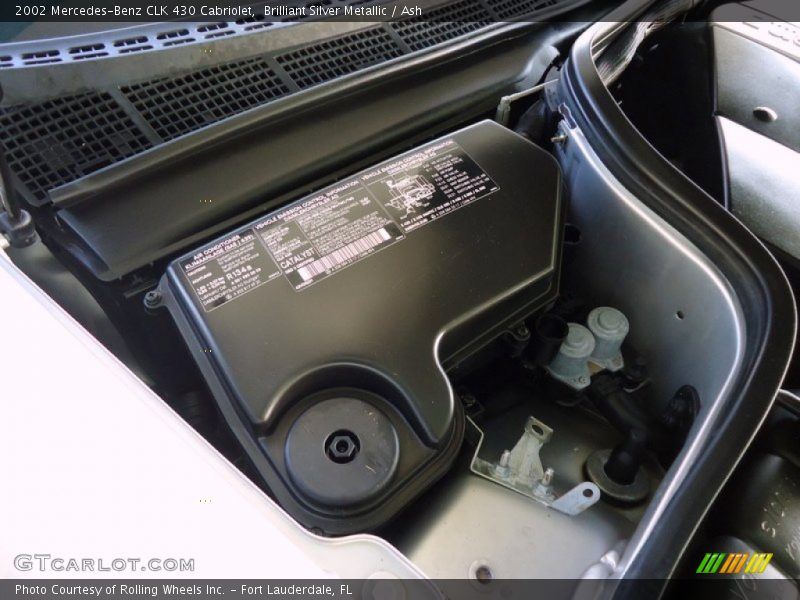 Brilliant Silver Metallic / Ash 2002 Mercedes-Benz CLK 430 Cabriolet