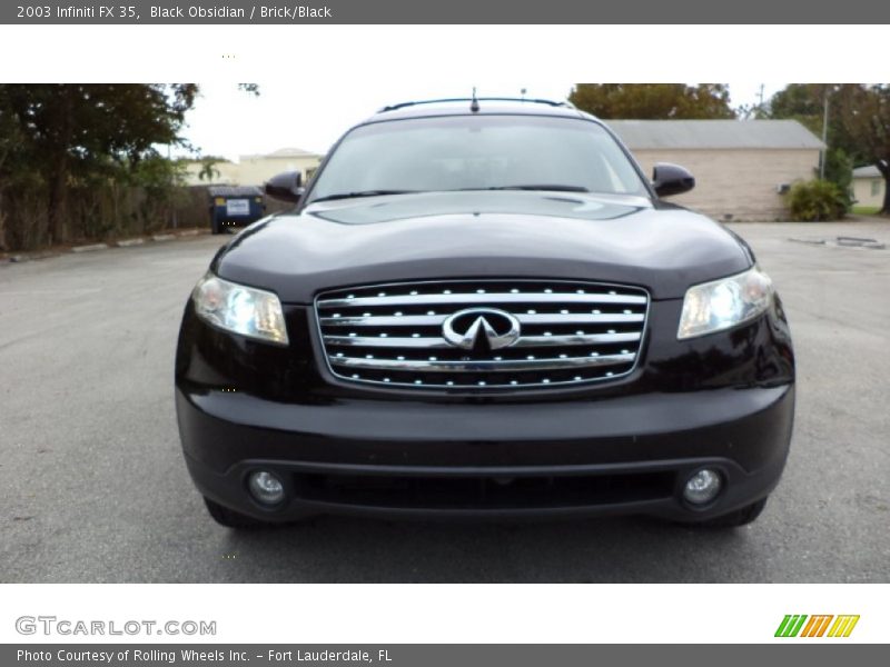 Black Obsidian / Brick/Black 2003 Infiniti FX 35