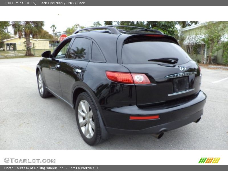 Black Obsidian / Brick/Black 2003 Infiniti FX 35