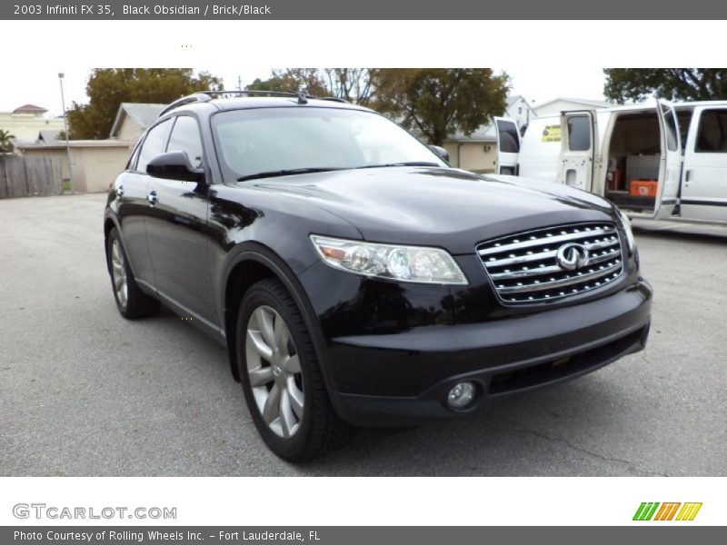 Black Obsidian / Brick/Black 2003 Infiniti FX 35