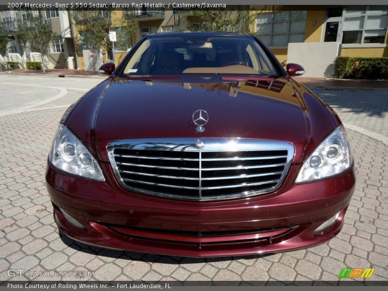  2007 S 550 Sedan Barolo Red Metallic