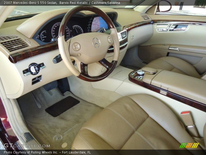 2007 S 550 Sedan Cashmere/Savanna Interior