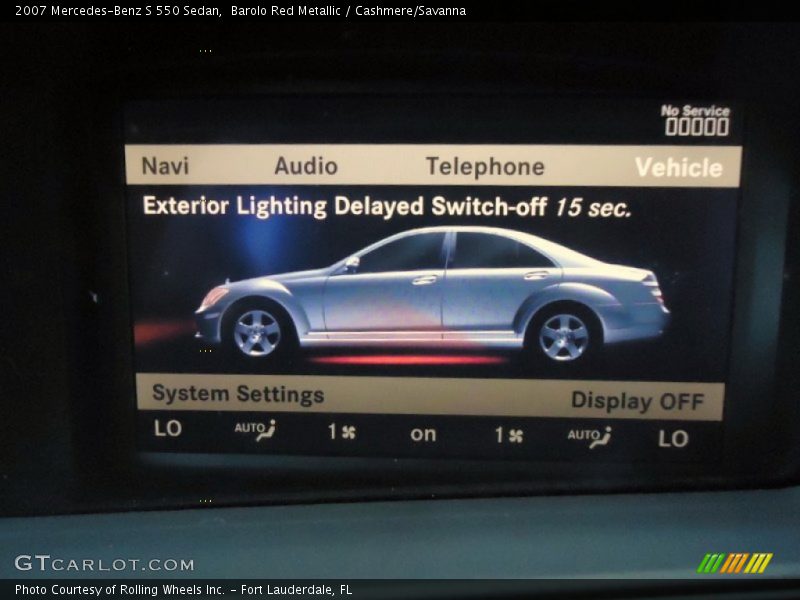 Barolo Red Metallic / Cashmere/Savanna 2007 Mercedes-Benz S 550 Sedan