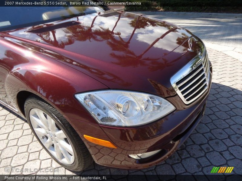 Barolo Red Metallic / Cashmere/Savanna 2007 Mercedes-Benz S 550 Sedan
