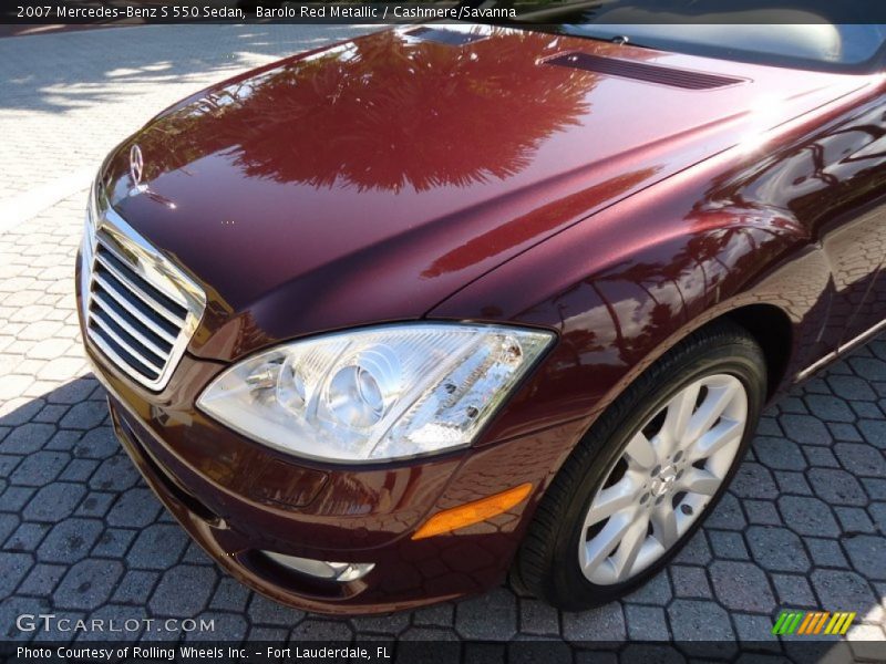 Barolo Red Metallic / Cashmere/Savanna 2007 Mercedes-Benz S 550 Sedan