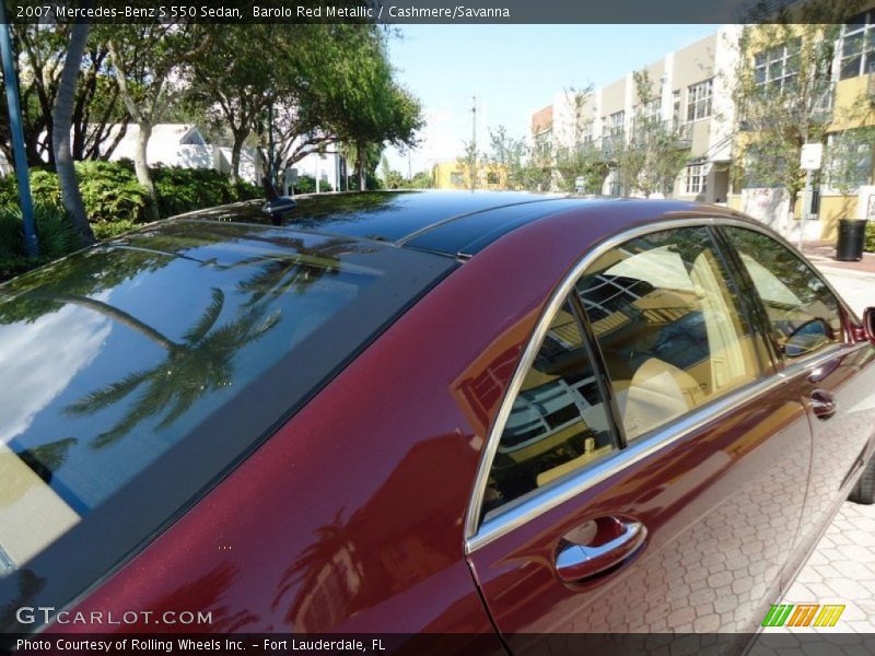 Barolo Red Metallic / Cashmere/Savanna 2007 Mercedes-Benz S 550 Sedan