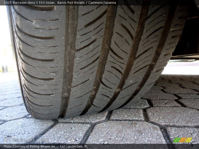 Barolo Red Metallic / Cashmere/Savanna 2007 Mercedes-Benz S 550 Sedan