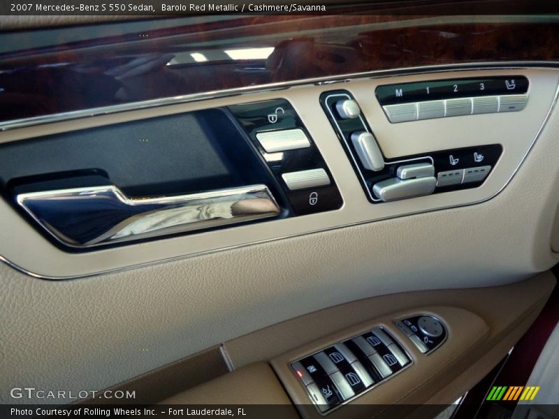 Controls of 2007 S 550 Sedan