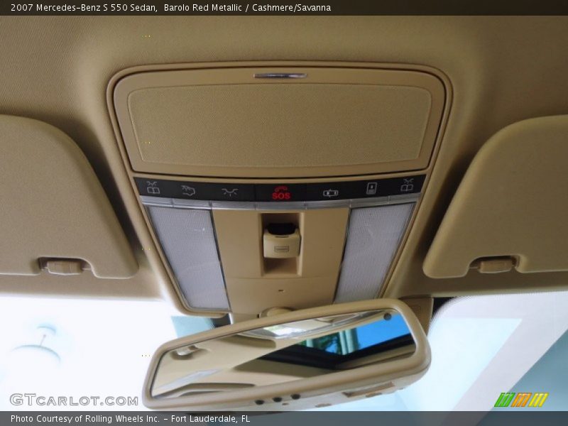 Barolo Red Metallic / Cashmere/Savanna 2007 Mercedes-Benz S 550 Sedan