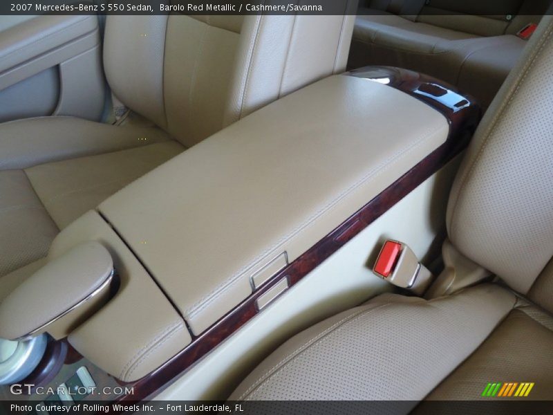Barolo Red Metallic / Cashmere/Savanna 2007 Mercedes-Benz S 550 Sedan