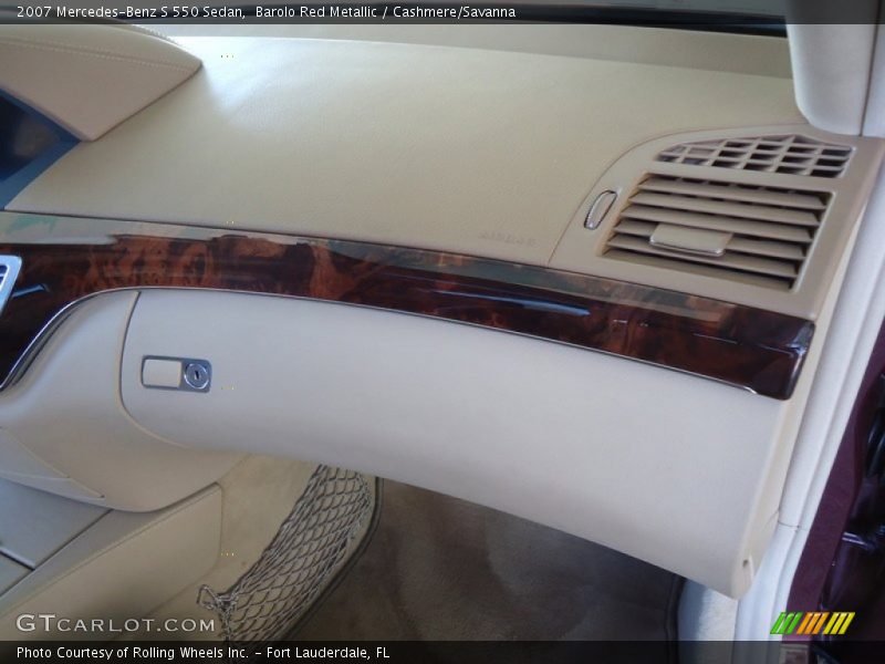 Barolo Red Metallic / Cashmere/Savanna 2007 Mercedes-Benz S 550 Sedan