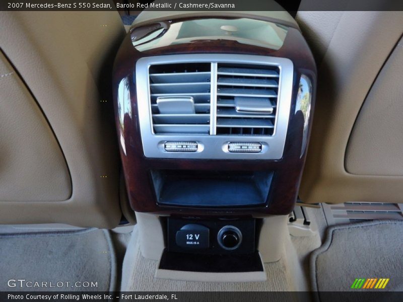 Barolo Red Metallic / Cashmere/Savanna 2007 Mercedes-Benz S 550 Sedan