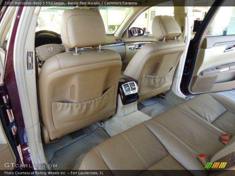 Barolo Red Metallic / Cashmere/Savanna 2007 Mercedes-Benz S 550 Sedan