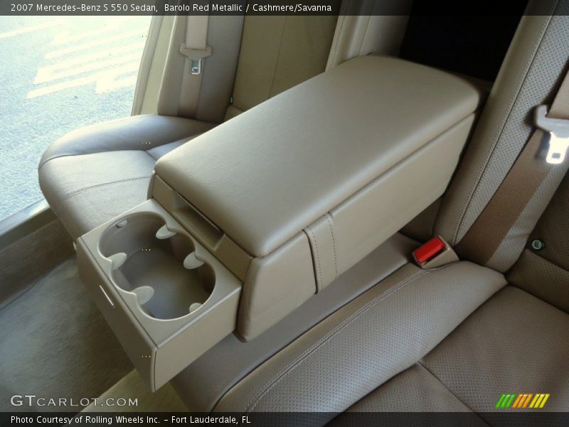 Barolo Red Metallic / Cashmere/Savanna 2007 Mercedes-Benz S 550 Sedan