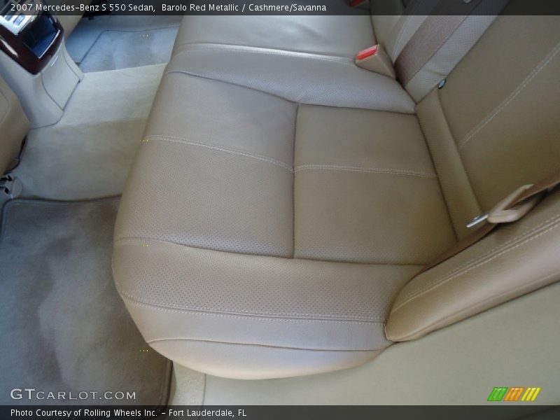 Barolo Red Metallic / Cashmere/Savanna 2007 Mercedes-Benz S 550 Sedan