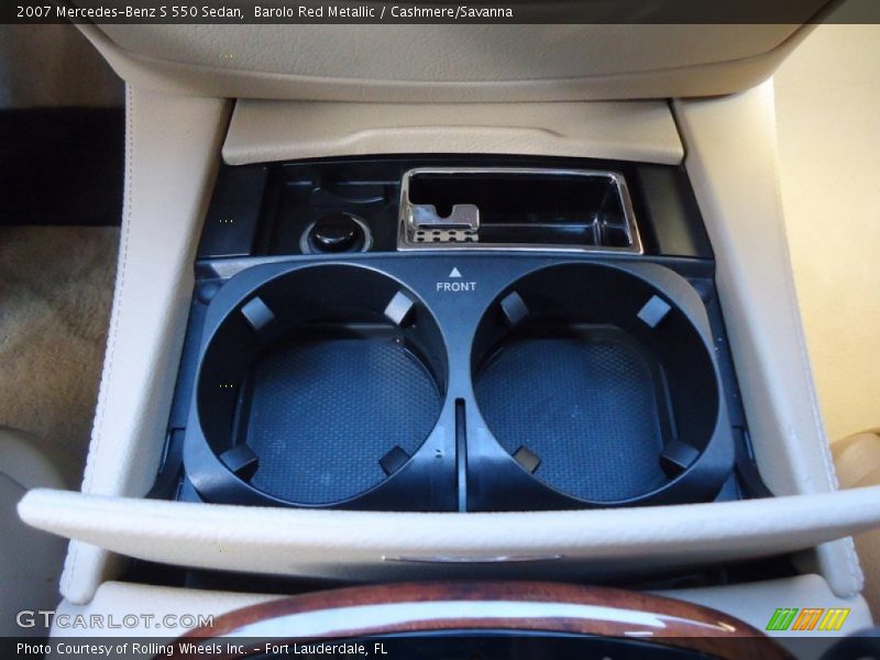 Barolo Red Metallic / Cashmere/Savanna 2007 Mercedes-Benz S 550 Sedan