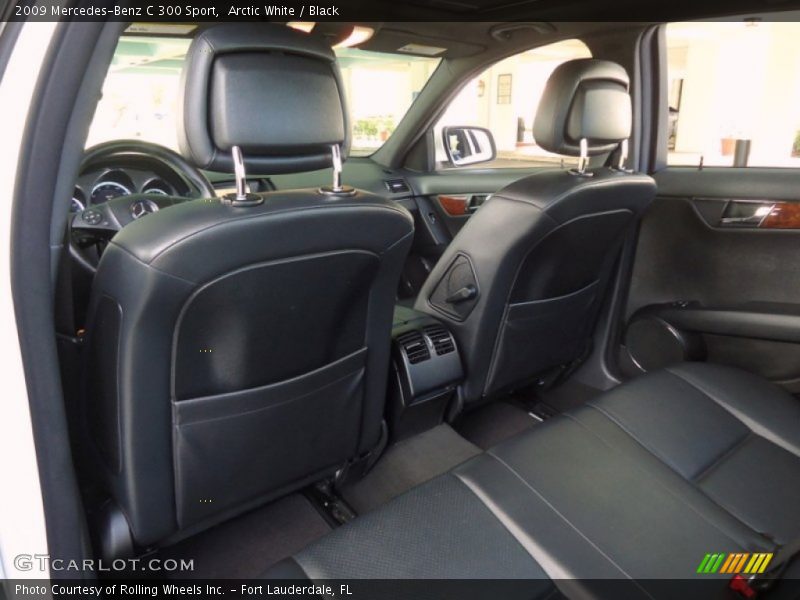 Arctic White / Black 2009 Mercedes-Benz C 300 Sport