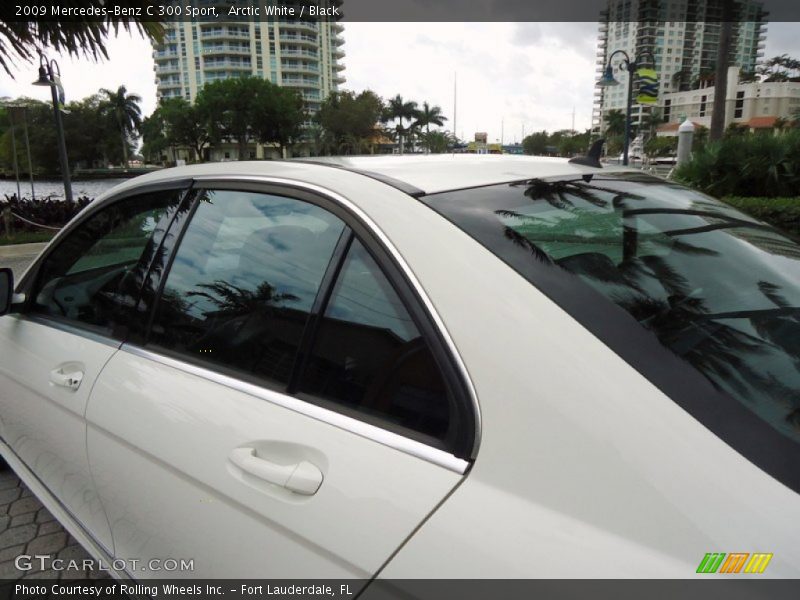 Arctic White / Black 2009 Mercedes-Benz C 300 Sport