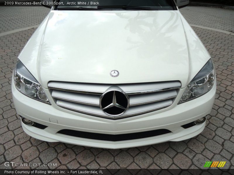 Arctic White / Black 2009 Mercedes-Benz C 300 Sport