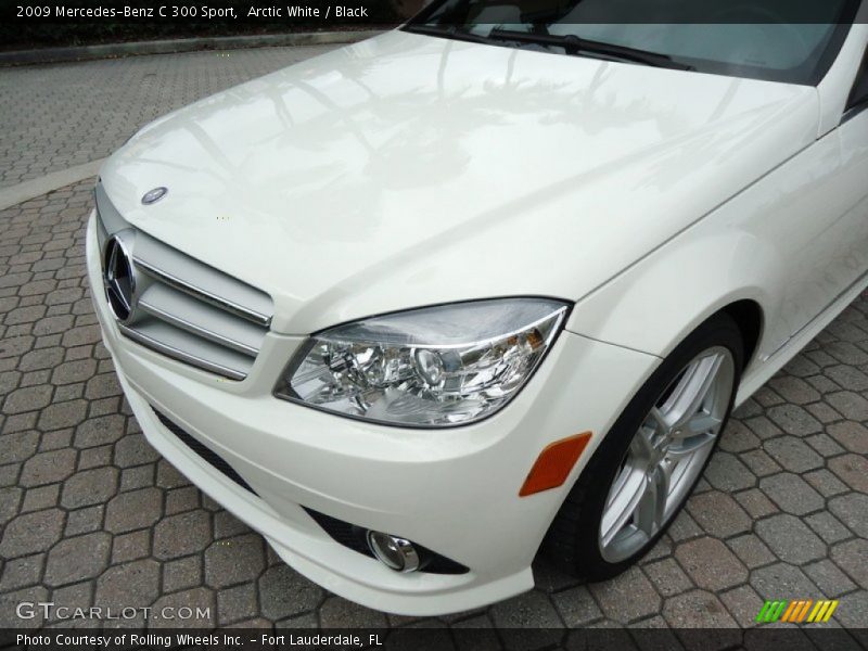 Arctic White / Black 2009 Mercedes-Benz C 300 Sport