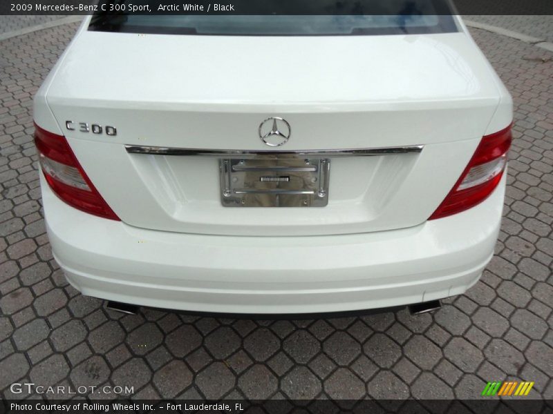 Arctic White / Black 2009 Mercedes-Benz C 300 Sport