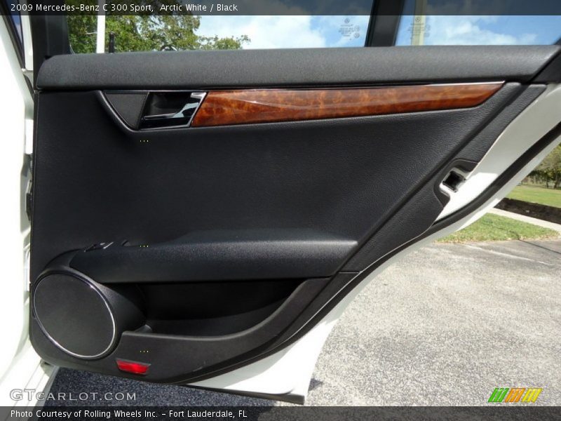 Arctic White / Black 2009 Mercedes-Benz C 300 Sport