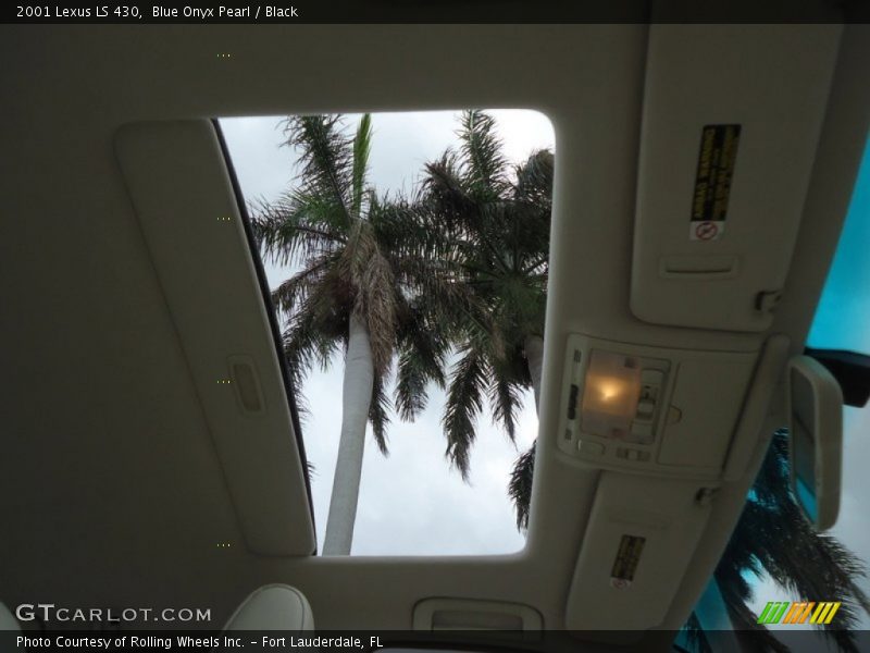 Blue Onyx Pearl / Black 2001 Lexus LS 430