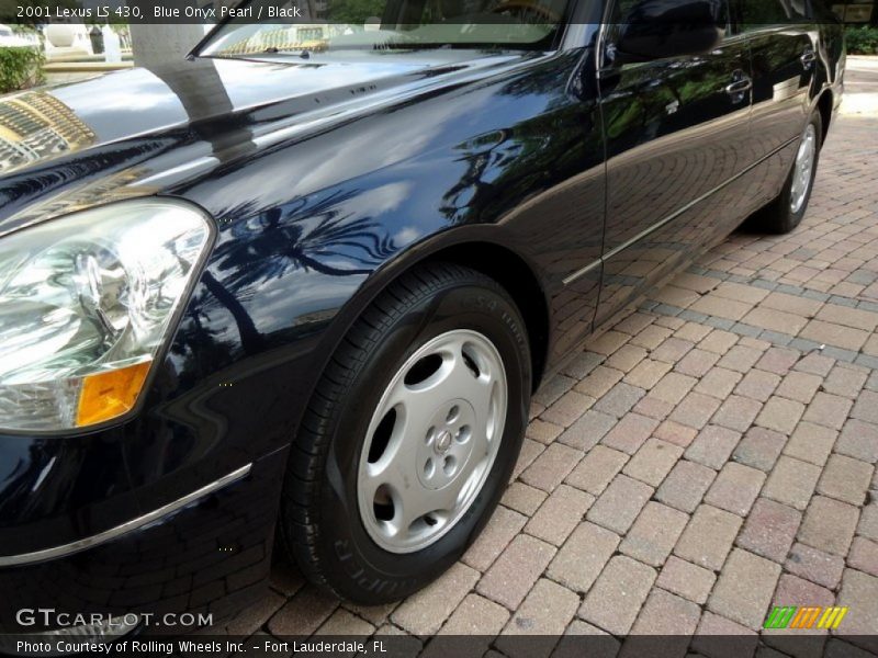 Blue Onyx Pearl / Black 2001 Lexus LS 430