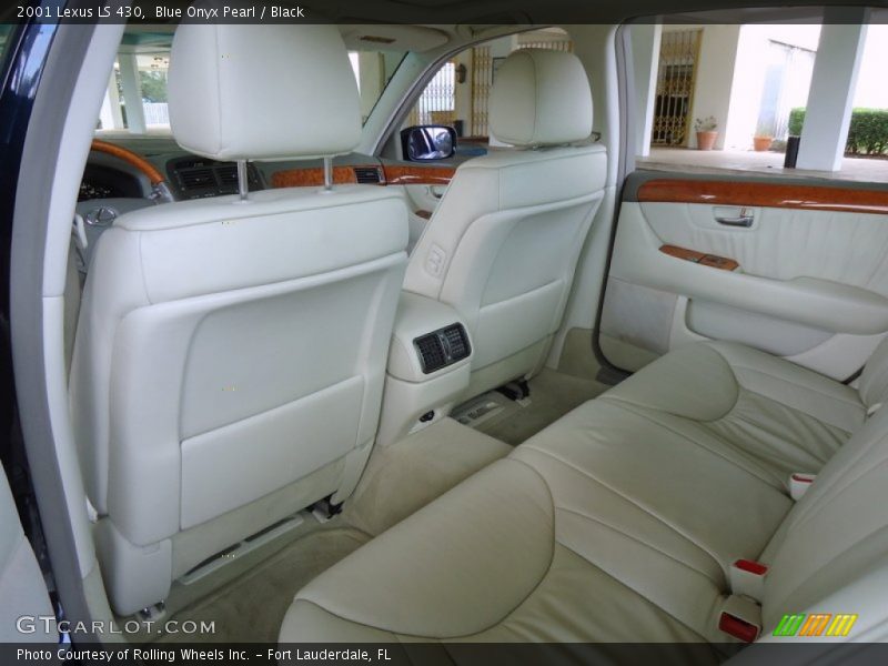 Blue Onyx Pearl / Black 2001 Lexus LS 430