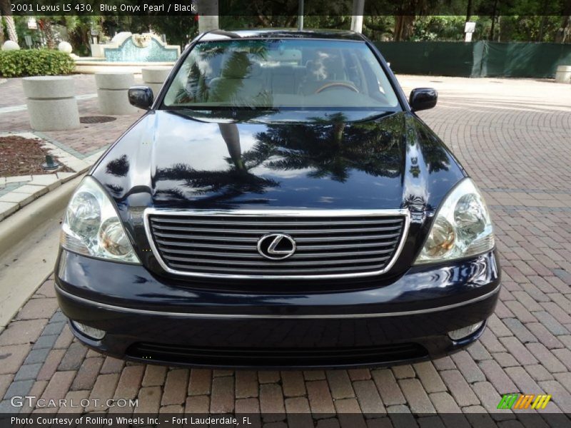 Blue Onyx Pearl / Black 2001 Lexus LS 430