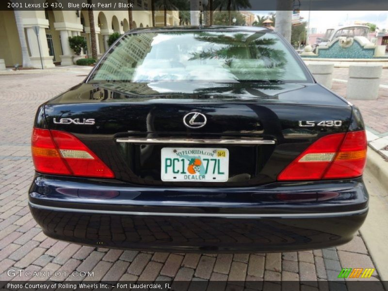 Blue Onyx Pearl / Black 2001 Lexus LS 430