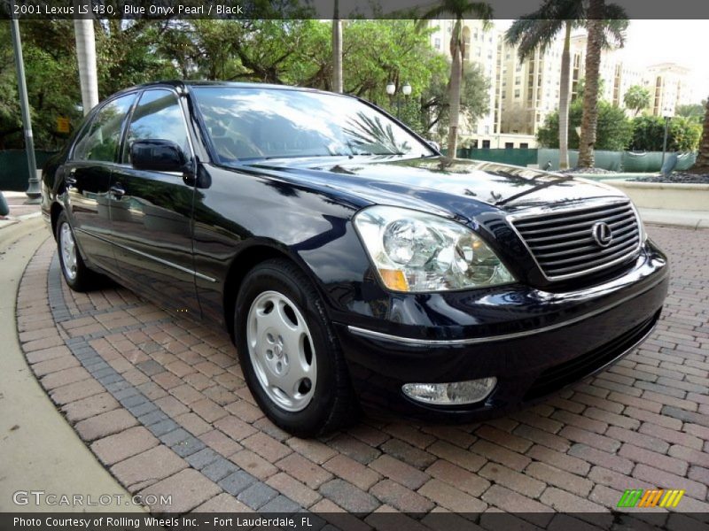 Blue Onyx Pearl / Black 2001 Lexus LS 430
