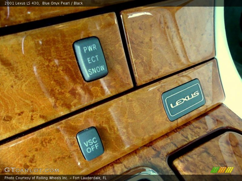 Blue Onyx Pearl / Black 2001 Lexus LS 430