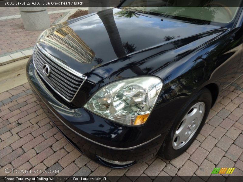 Blue Onyx Pearl / Black 2001 Lexus LS 430
