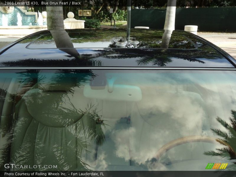 Blue Onyx Pearl / Black 2001 Lexus LS 430